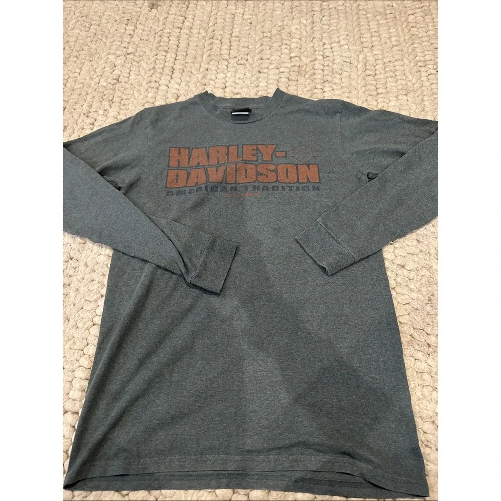 Vintage Harley Davidson Mc Coys Green Bay T-shirt Size Medium Made In USA